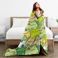 thumbnail image 5 of Kll Fleece Blanket Plush Throw Blanket Cartoon Frog,Soft Fuzzy Cozy Flannel Blanket For Couch Sofa Bed.(60"X50"), 5 of 9