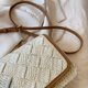 thumbnail image 5 of Bolso tejidos a mano para mujer Bolso tejido de paja informal de verano Bolso bandolera simple elegante, 5 of 9
