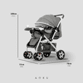 thumbnail image 4 of Carriola de Bebé Plegable Ultra Premium AOKU Gris, 4 of 8
