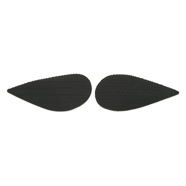 2 pegatinas antideslizantes para suelas puntiagudas con amortiguación de ruido e impactos, autoadhesivas con efecto ondulación de agua para tacones altos, color negro.