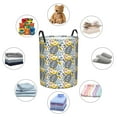 thumbnail image 4 of Sikiie Sea Turtle Print Round Dirty Clothes Basket, Waterproof Standing Foldable Storage Basket, for Laundry Room, Bedroom, Bathroom Storage-Small, 4 of 6
