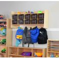 thumbnail image 6 of RRI Goods Wood Cubbies Storage w Brown Plastic Bins Wall Hanging Organizers, 6 of 10