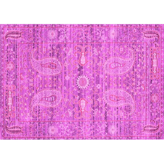 Ahgly Company Indoor Rectangle Persian Pink Traditional Area Rugs, 3' x 5'