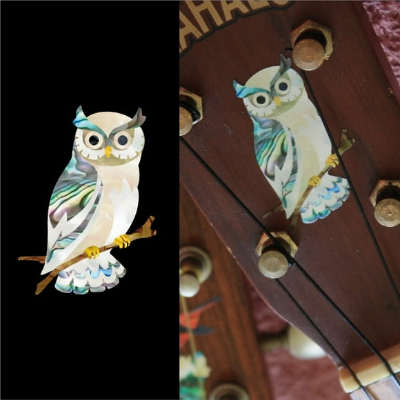 Inlay Sticker Decal for Ukuleles - Owl of Athena
