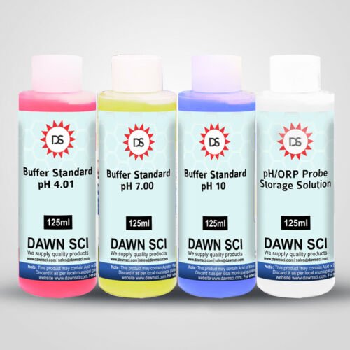Buffer pH 4,7,10 and pH probe storage solution Kit 125ml