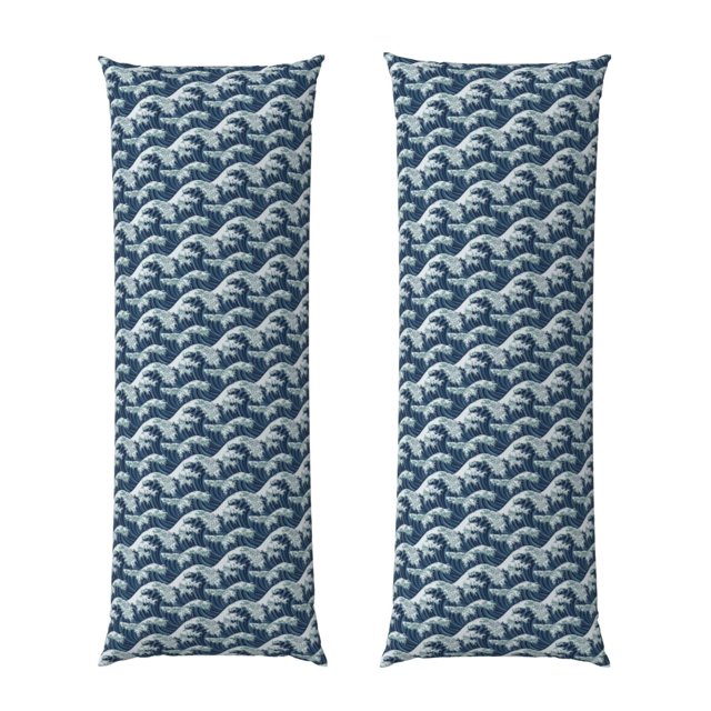 Fotbe A Japanese Great Wave Funda para Almohada Corporal con Diseño, Funda de Microfibra Ultrasuave de 20x54 Pulgadas, Ropa de Cama Elegante