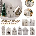 thumbnail image 2 of Ceramic House Candle Light Christmas Village Houses LED Nightlight W1B7 R0P7, 2 of 6