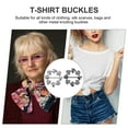 thumbnail image 5 of LOLIPPYY 2Pcs Alloy Scarf Rings Creative T-Shirt Clip Decoration for Clothing and Accessories, 5 of 7