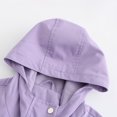 thumbnail image 6 of Odeerbi Winter Coats for Women 2025 Solid Rain Jacket Outdoor Jackets Waterproof Hooded Raincoat Windproof Purple, 6 of 9