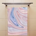 thumbnail image 4 of Coolnut Fingertip Hand Towels, Set of 2 Pcs Abstract Pink Marble Pattern Absorbent Face Bath Towels for Bathroom Kitchen, 30"x15", 4 of 6