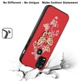 thumbnail image 4 of For Samsung Galaxy S22 Fashion 3D Diamond Bling Sparkly Glitter Ornaments Engraving Hybrid Rugged Metal Design Cover ,Xpm Phone Case [Red Garden Butterflies], 4 of 7