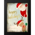 thumbnail image 2 of Allen, Kimberly 18x24 Black Modern Framed Museum Art Print Titled - Santa and Rudolph, 2 of 5