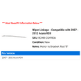 thumbnail image 2 of Wiper Linkage - Compatible with 2007 - 2012 Acura RDX 2008 2009 2010 2011, 2 of 2