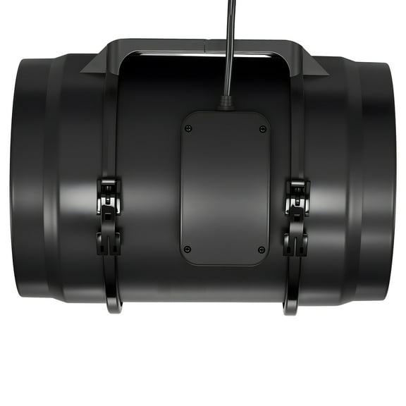 KFFKFF Quiet AC Motor Inline Duct Fan, 720 CFM Ventilation Exhaust Fan, ABS, 11.81 x 10.24 x 8.66 inches, Black