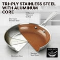 thumbnail image 6 of Ceramax 12 Pc Stainless Steel Pots and Pans Set Non Stick with New Tektanium Technology, Hybrid Ceramic Micro Textured Cookware Set with Etched Design, Induction Ready Frying Pan Skillet Set, 6 of 7