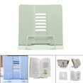thumbnail image 3 of veasfak Adjustable Reading Book Holder Stand Bookshelves with Page Clips Magazine Holder Green B, 3 of 9