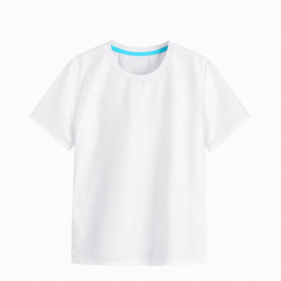 Splozh Kids Tshirts 1-12 Years Basic Solid Casual Summer Girls Fashion Short Sleeve Kids Tees Kids Shirt Tees,White,11-12 Years