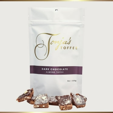 Tonja's Toffee Dark Chocolate Almond Toffee - 8oz.
