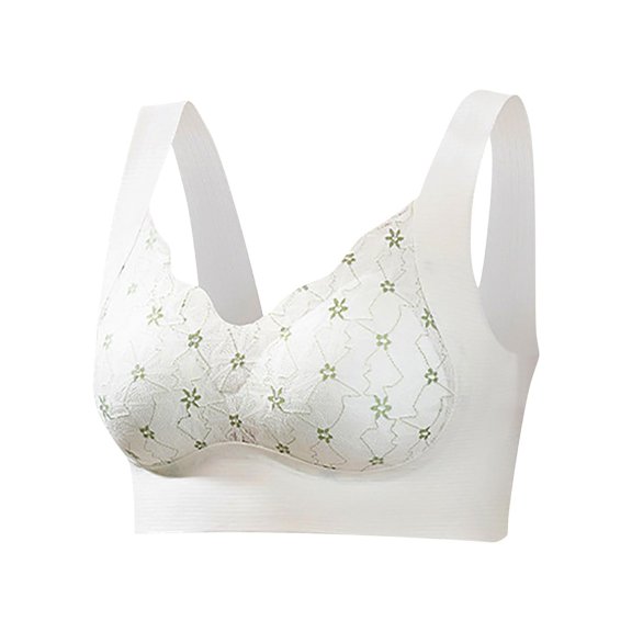 SPZTSX Bras for Women No Underwire, Bras Lifting Anti-Sagging Seamless Wire-Free Push-Up Bra