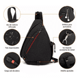 thumbnail image 2 of Pechera Mochila Impermeable Negra, 2 of 3