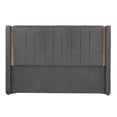 thumbnail image 1 of Cabecera King Size Linz Dicasa Gris Oscuro, 1 of 6