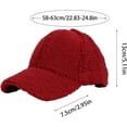 thumbnail image 2 of YooGuoGuo Fuzzy Sherpa Baseball Caps for Women Teddy Fleece Hip Hop Ball Caps Solid Color Warm Winter Adjustable Travel Hats, 2 of 2