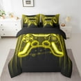 thumbnail image 2 of Erosebridal Game Gaming Bedding Full Size,Yellow Gamepad Bed Set,Modern Abstract Geometical Bedding Sets Full Size,Lightweight Bedroom Decorative Reversible,7pcs, 2 of 7