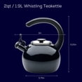 thumbnail image 2 of Teakettle Circulon Esmalte Steel Whistling 2 L, color negro, 2 of 9