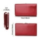 thumbnail image 4 of Cartera Piel Genuina Patrón de la Tela Rayas de cocodrilo 19x9,5x3cm Rojo, 4 of 4