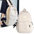 thumbnail image 1 of Women Backpack Large Capacity Lightweight School Bag Student Travel Bag Back To School Gift,White, 1 of 6