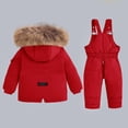 thumbnail image 3 of XIMIN Boy Two Piece Outfits Snow Ski Bibs Pant and Down Jacket Toddler Girl Snowsuit Winter Warm Clothes Snow Bib Kid Coat Winter Jumpsuit, 3 of 3