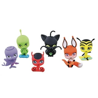 PMI Miraculous Ladybug Plush Clip-on Toys | Two of Four 5-Inch-Tall  Collectibles | Miraculous Ladybug Toys and Playable Mini Toys | Tikki and  Ladybug