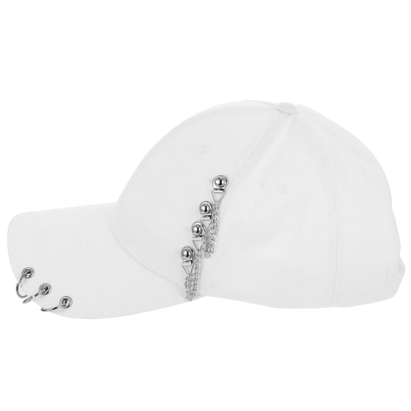 SHINYPASING 1Pcs White Cotton Adjustable Baseball Hat For Outdoor Activities And Travel