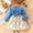 Sky Blue, variant on Dress for Girls Size 3-4Y Youth Denim Bow Detail Long Sleeve Back To School Pencil Dress Toddler Girl Dresses