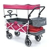 Push Pull TITANIUM SERIES Folding Wagon Stroller with Canopy | Pink
