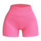 thumbnail image 1 of Pantalones cortos de entrenamiento sin costuras y acanalados para mujer: cintura alta, elásticos para yoga/gimnasio, talla real, tallas asiáticas, lavado a mano en frío., 1 of 4