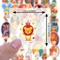 thumbnail image 6 of 35pcs-50pcs Adorable Animal Stickers Funny Clown Stickers Colorful Carnival Stickers for Luggage Laptop Suitcase, 6 of 9