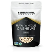 Terrasoul Superfoods Organic Raw Whole Cashews, 1.0 Lb