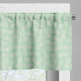 thumbnail image 5 of Ambesonne Tropical Valance & Curtain, Exotic Pineapples Beach, 55"x45", Mint Green White, 5 of 7