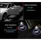 thumbnail image 2 of 2Pcs Universal for Wireless Car Door Logo Light LED HD Welcome Courtesy Ghost Shadow Projector Lamp Compatible with Genesis Most Models, 2 of 4