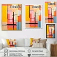thumbnail image 4 of Designart "Harmonious Pastel Geometric Blend" Landscape Sunset Canvas Art Print, 4 of 7