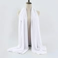 thumbnail image 4 of Womens Soft Solid Chiffon Shawl Pearl Detail Head Wrap Muslim Style, 4 of 4