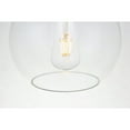 thumbnail image 4 of Indoor Modern Home Decor Bright Baxter 1 Light Black Flush Mount With Clear Glass, 4 of 6