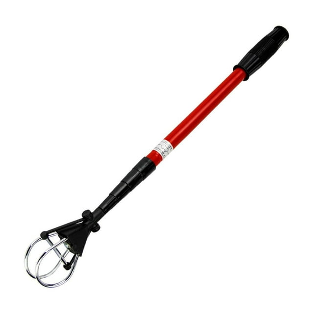 QualitChoice Outil de Ramassage de Balles de Golf Poignée Argentée Retriever Noir 64x205 Rouge Noir 60x183cm