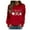 Red, variant on Womens Valentine'S Day Pullover Letter Print Round Neck Petite Clothing for Women,Red,2XL