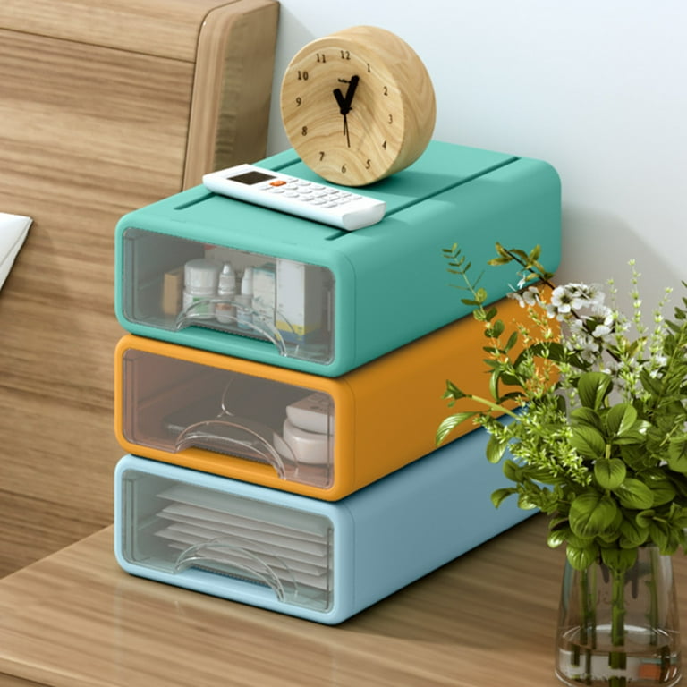 New Desk Storage Drawers Organizer Document Sundries Box Cosmetic