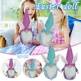thumbnail image 2 of NSESSHome 2Pcs Easter Gnomes Decorations Bunny Ornament, Handmade Spring Easter Bunny Gnome Standing Board Faceless Plush Doll Ornaments for Easter Holiday Tiered Tray Home Table Indoor Decor Gifts, 2 of 9