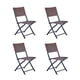 thumbnail image 1 of Set de 4 Sillas Plegables para Jardín y Exteriores de Rattan Durable NATERIAL ZENA, 1 of 9