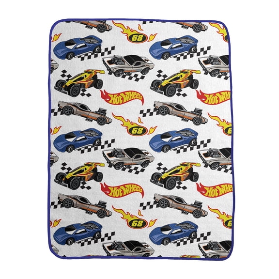 Hot Wheels Classic Print Fleece Throw Blanket, 46 x 60