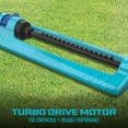 thumbnail image 3 of Aqua Joe Oscillating Metal Lawn Sprinkler, Adjustable Spray, 3,600 Sq. Ft. Max Coverage, 3 of 14